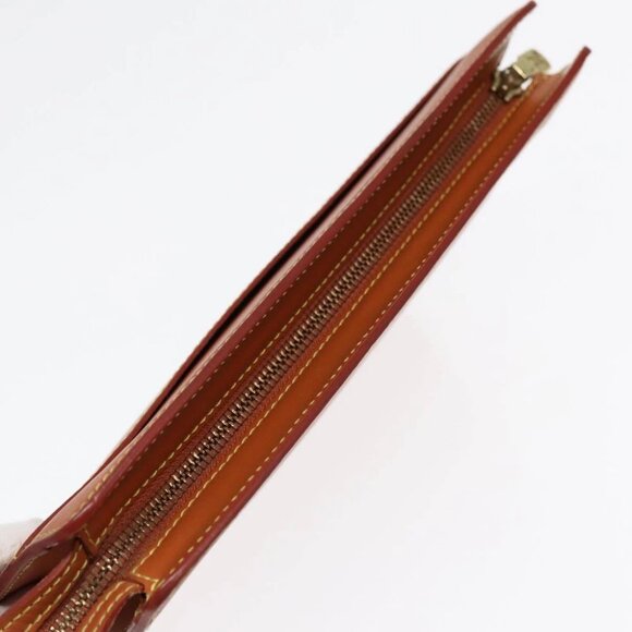 LOUIS VUITTON Epi Pochette Homme Clutch Bag Brown Zipangu Gold - Picture 10 of 16